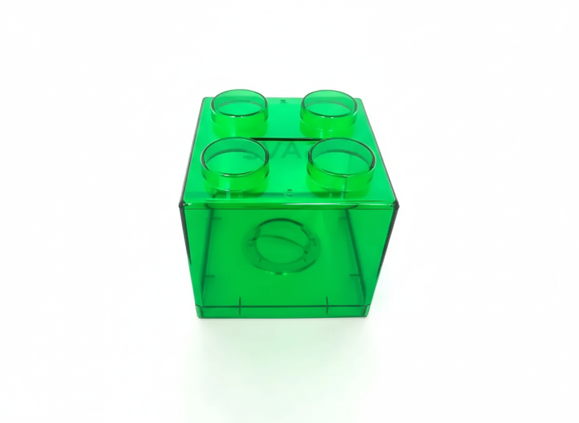 Tirelire Transparente en Cube