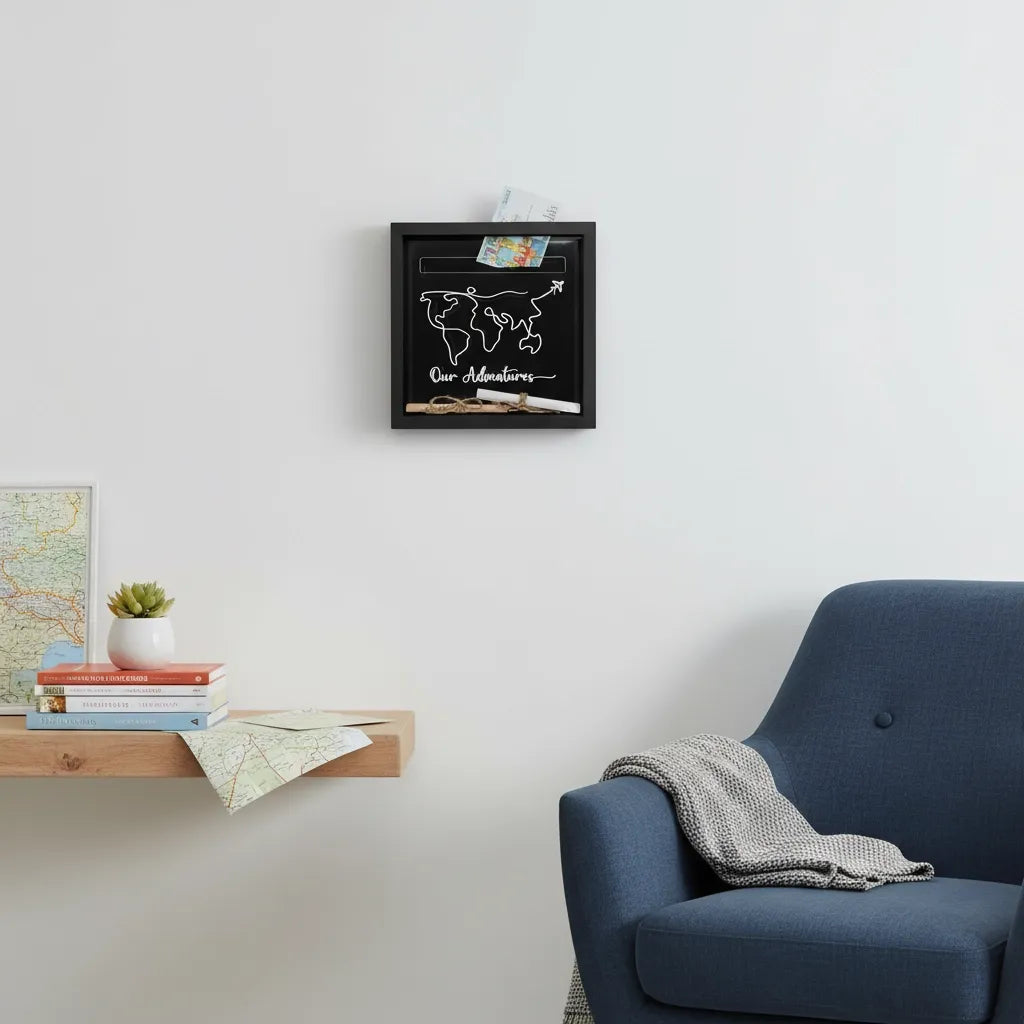 Cadre Tirelire Voyage