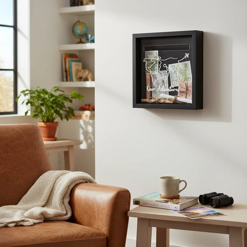 Cadre Tirelire Voyage