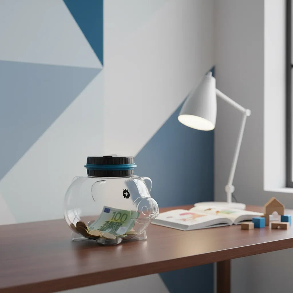 Grosse Tirelire Cochon Transparente