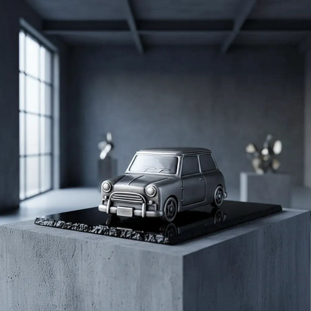 Tirelire Argentée Voiture