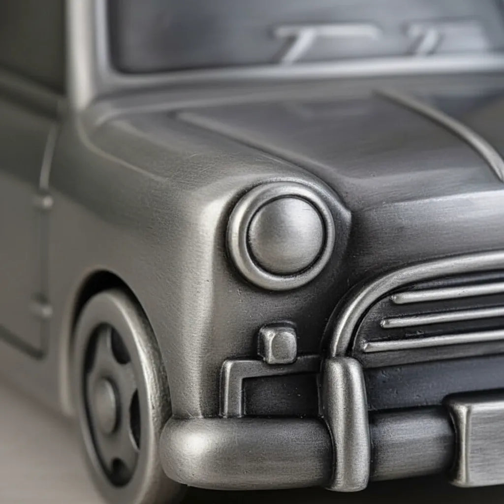 Tirelire Argentée Voiture