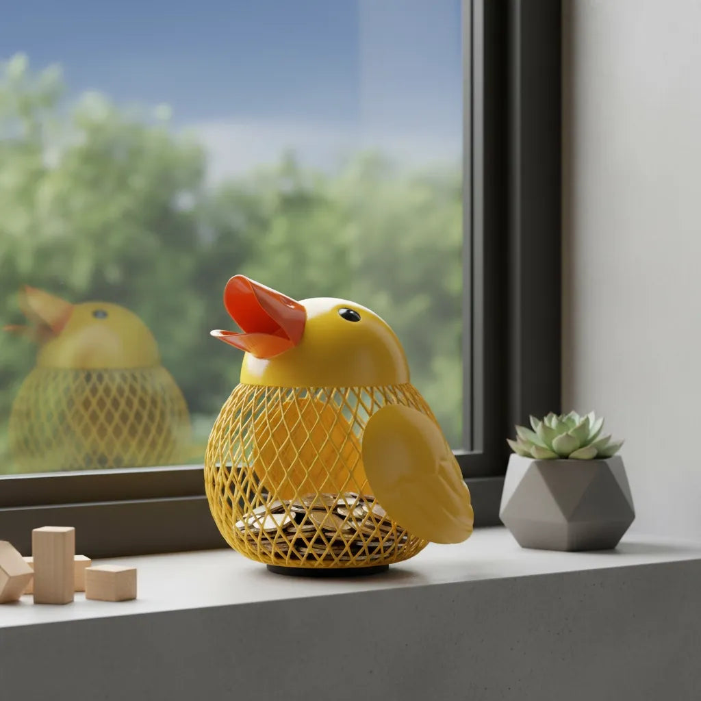 Tirelire Canard Métal