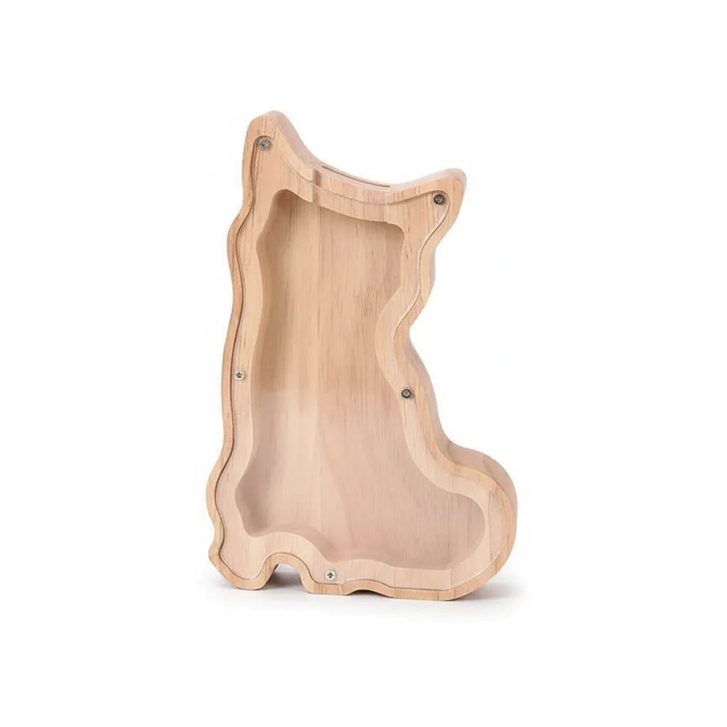 Tirelire Chat en Bois