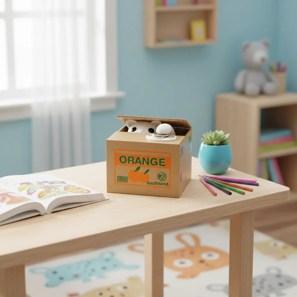 Tirelire Chat Carton