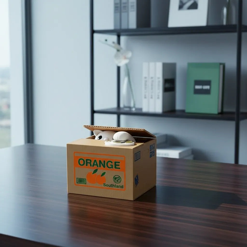 Tirelire Chat Carton