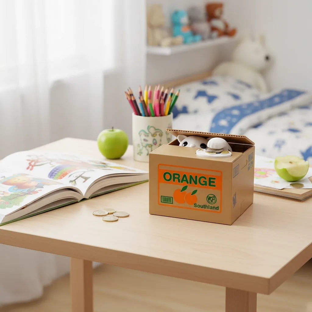 Tirelire Chat Carton