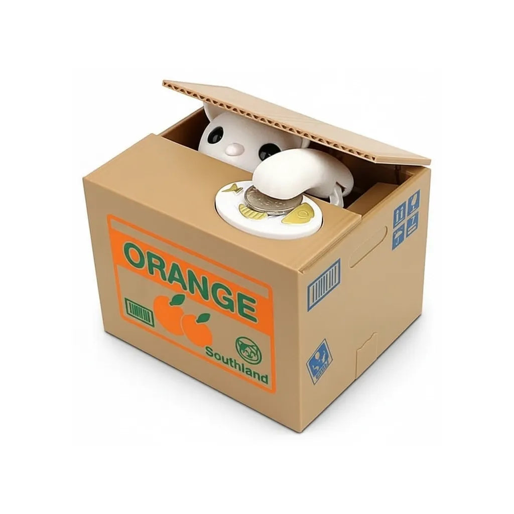 Tirelire Chat Carton