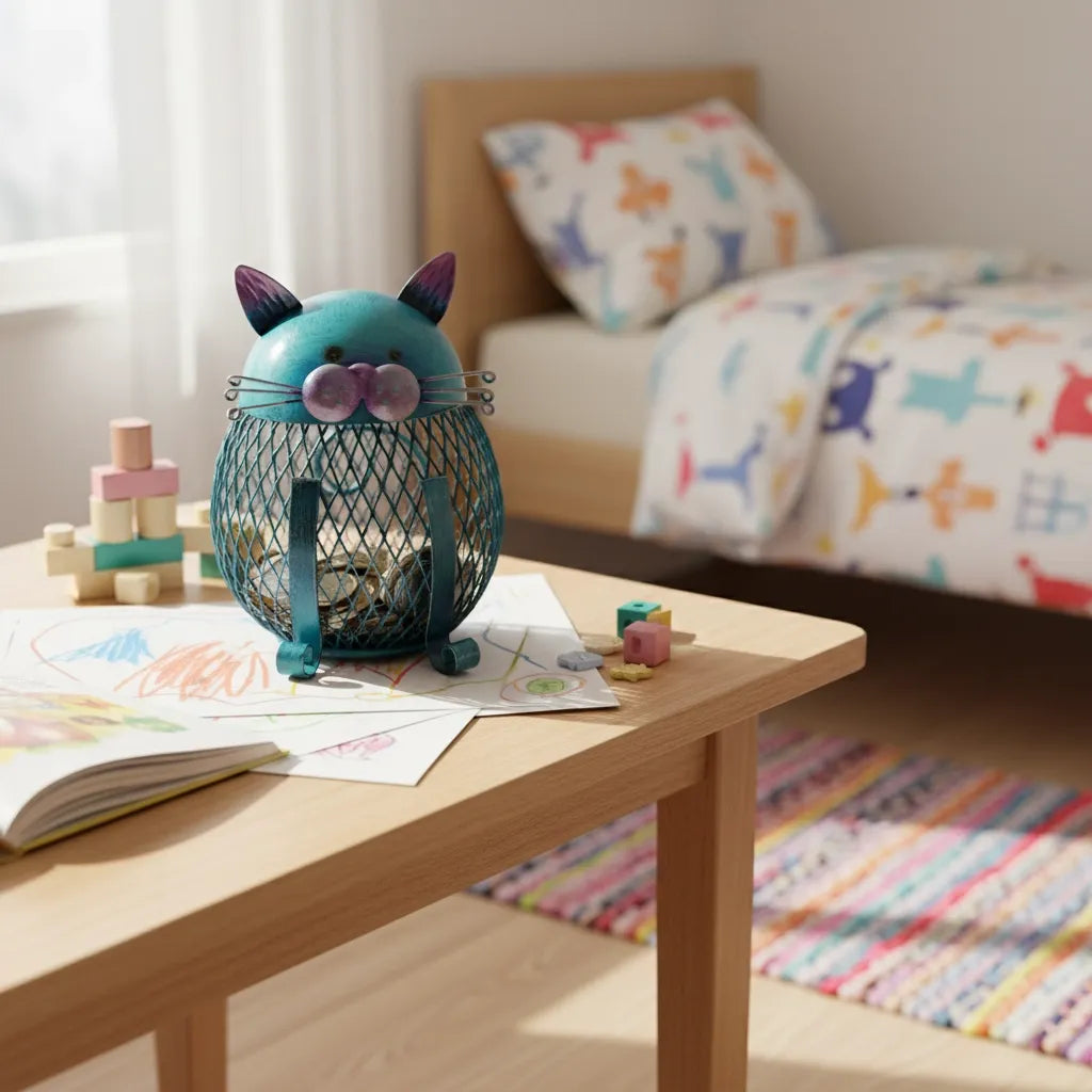 Tirelire Chat en Métal