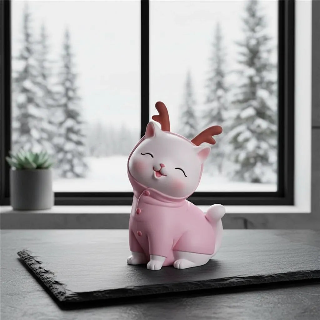 Tirelire Chat Rose