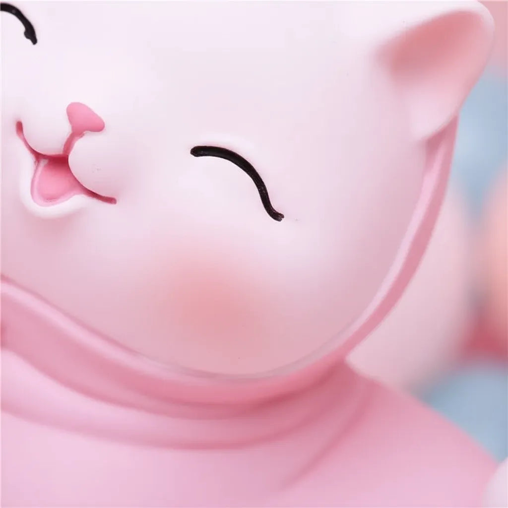 Tirelire Chat Rose