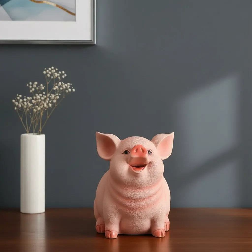 Tirelire Cochon Assis