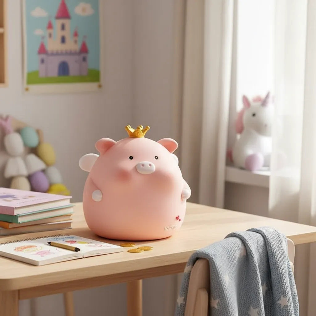 Tirelire Cochon Couronne