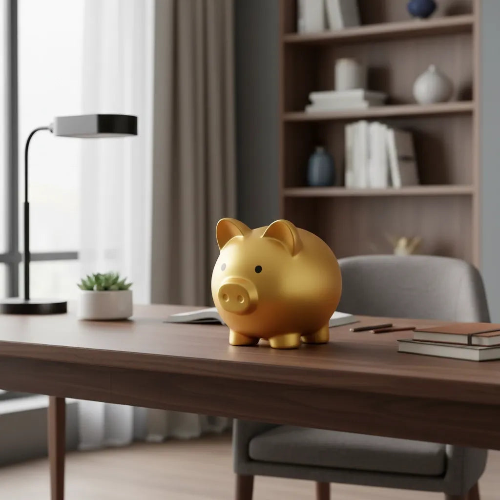 Tirelire Cochon Doré