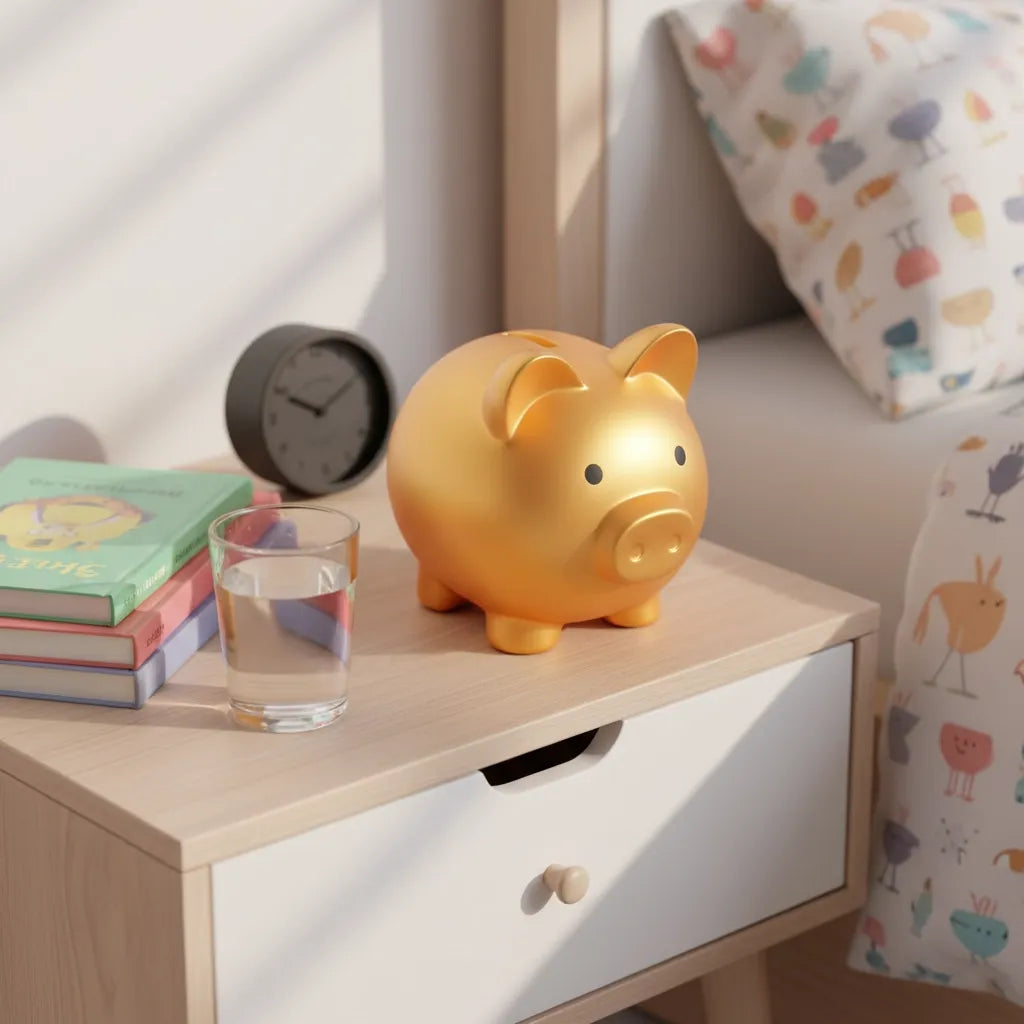 Tirelire Cochon Doré