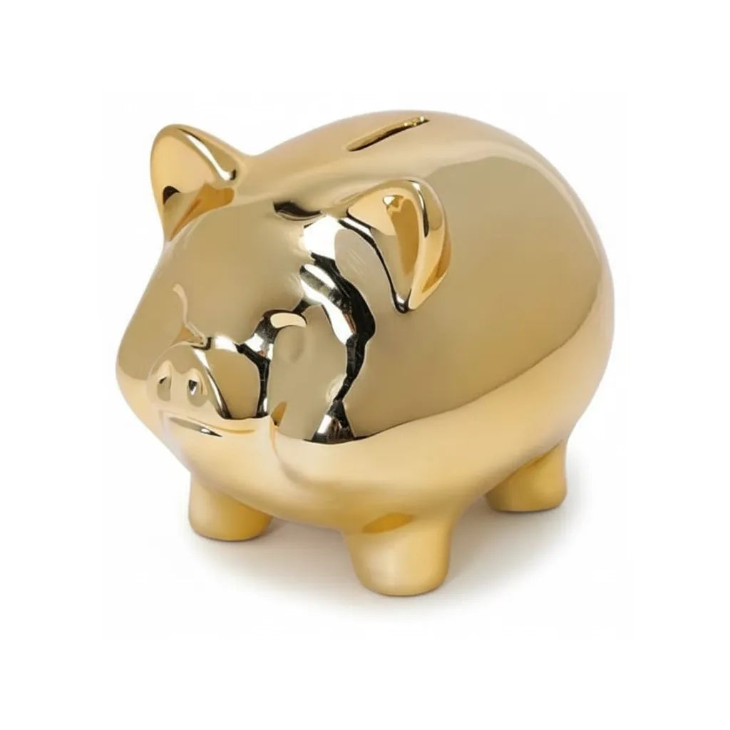Tirelire Cochon en Or