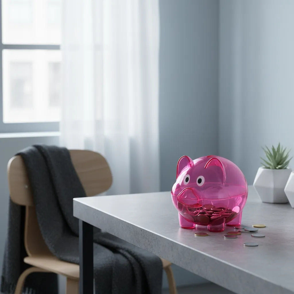 Tirelire Cochon Transparente