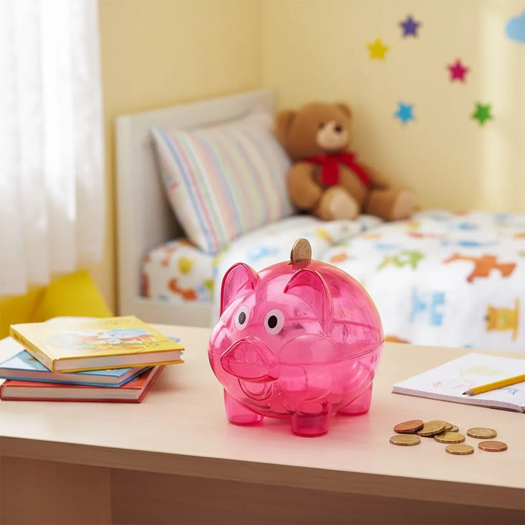 Tirelire Cochon Transparente