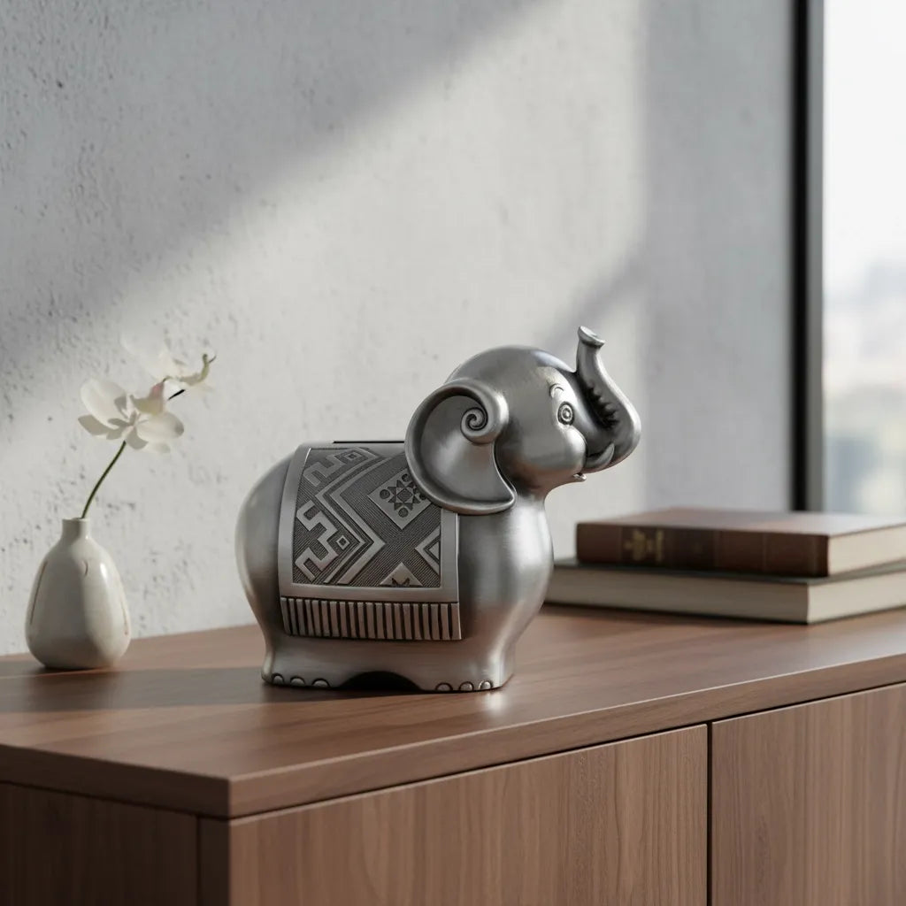 Tirelire Éléphant en Argent