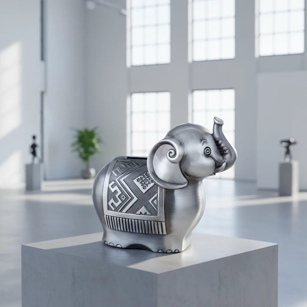 Tirelire Éléphant en Argent