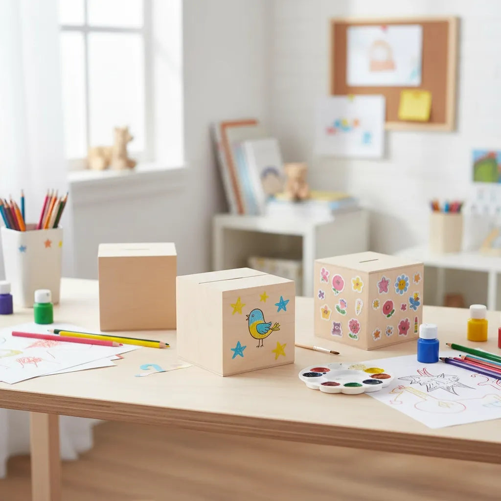 Tirelire en Bois à Décorer