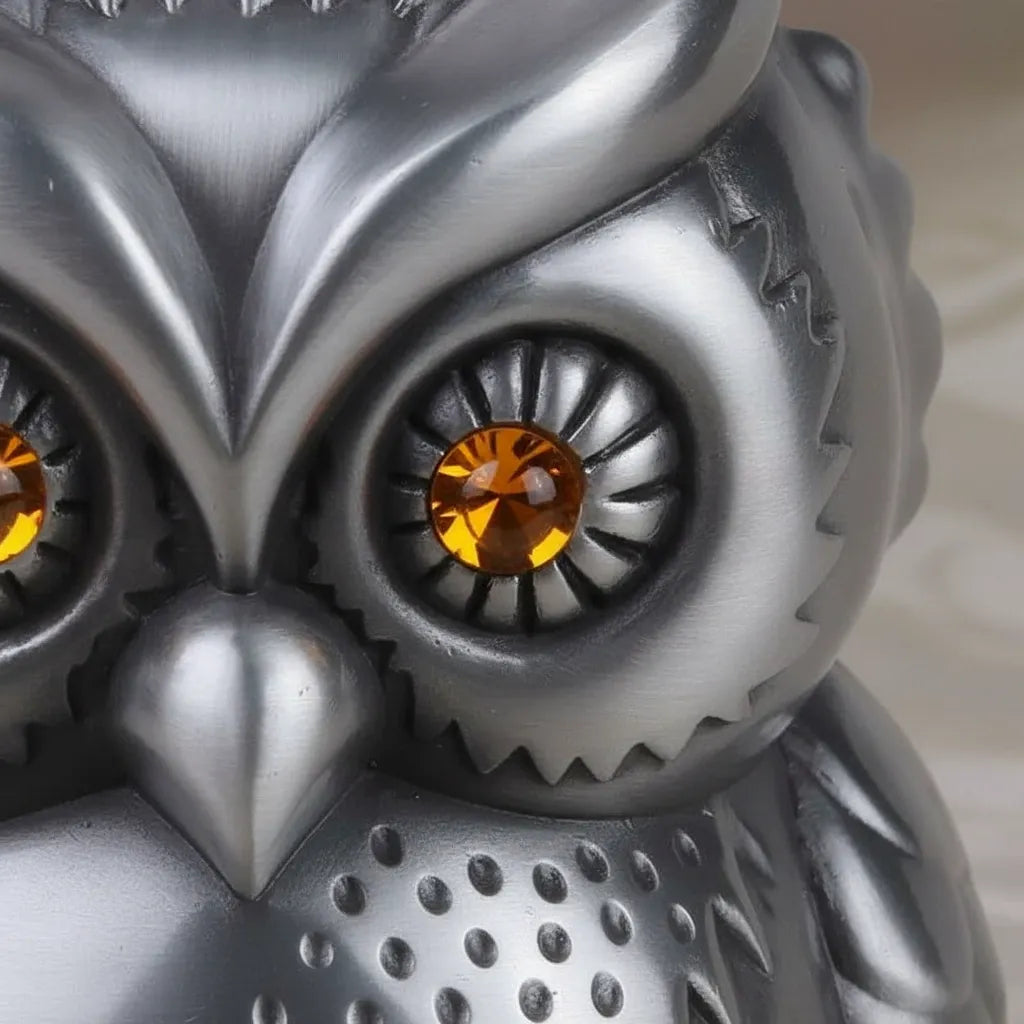 Tirelire Hibou en Métal