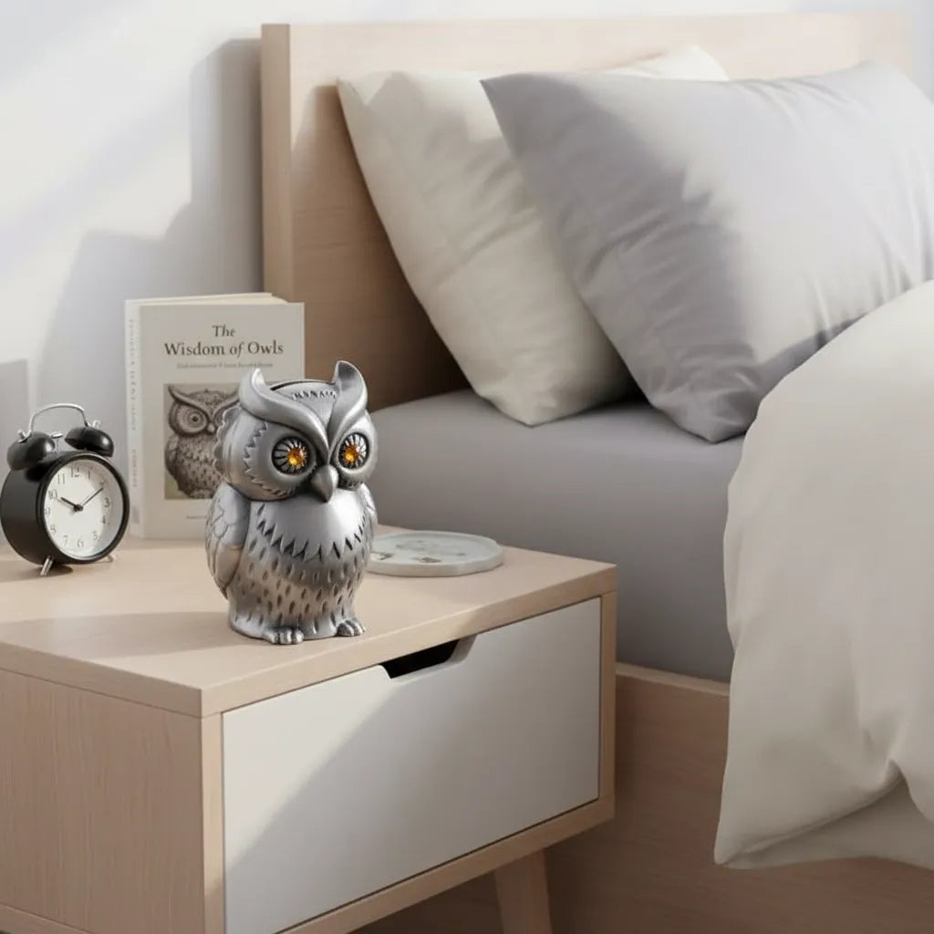 Tirelire Hibou en Métal
