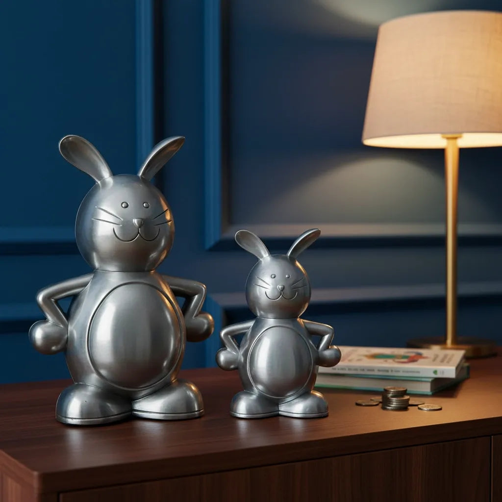 Tirelire Lapin Métal