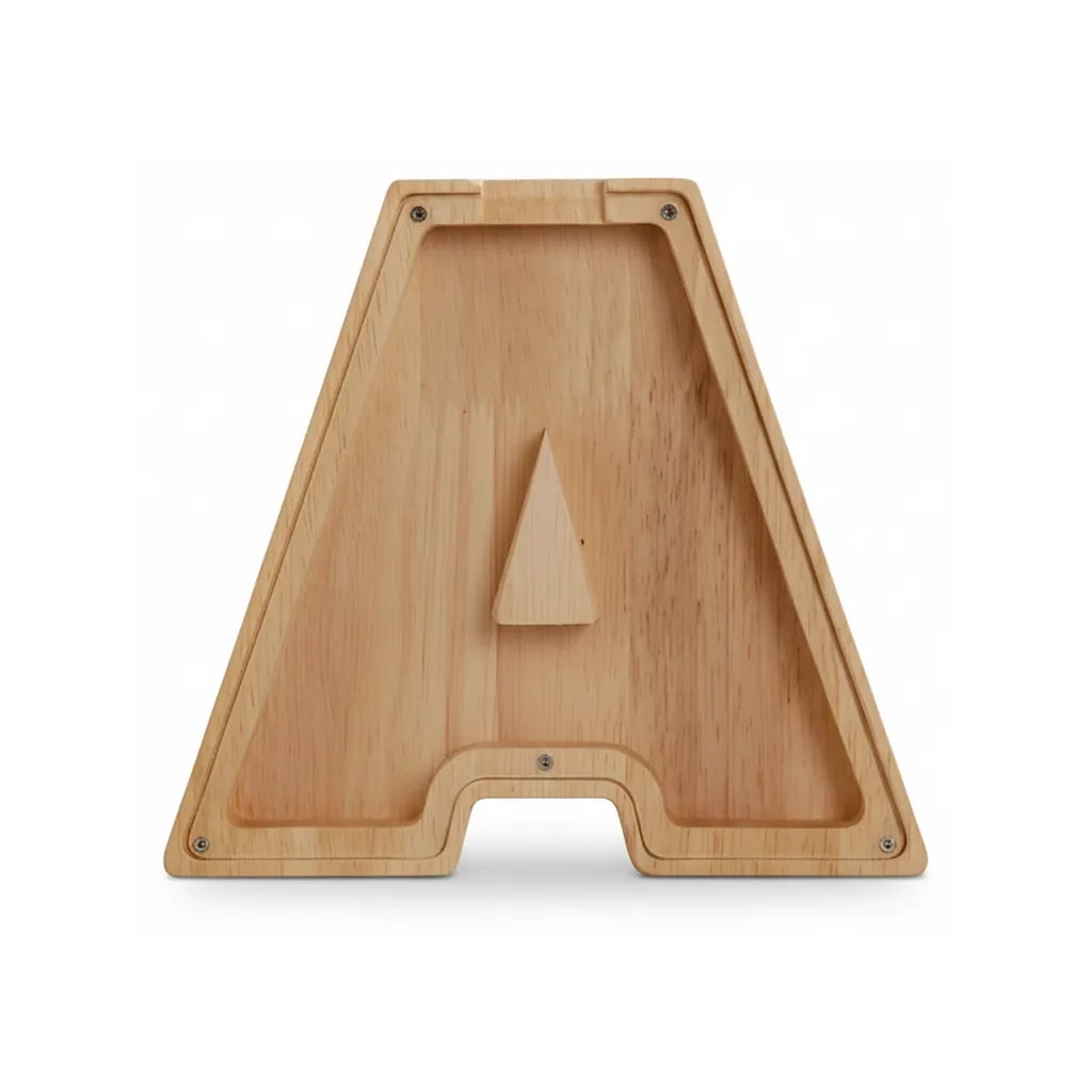 Tirelire Lettre en Bois