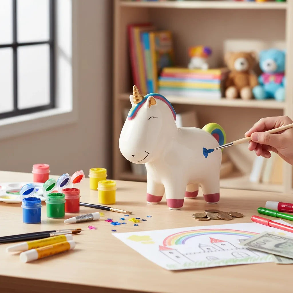 Tirelire Licorne à Décorer