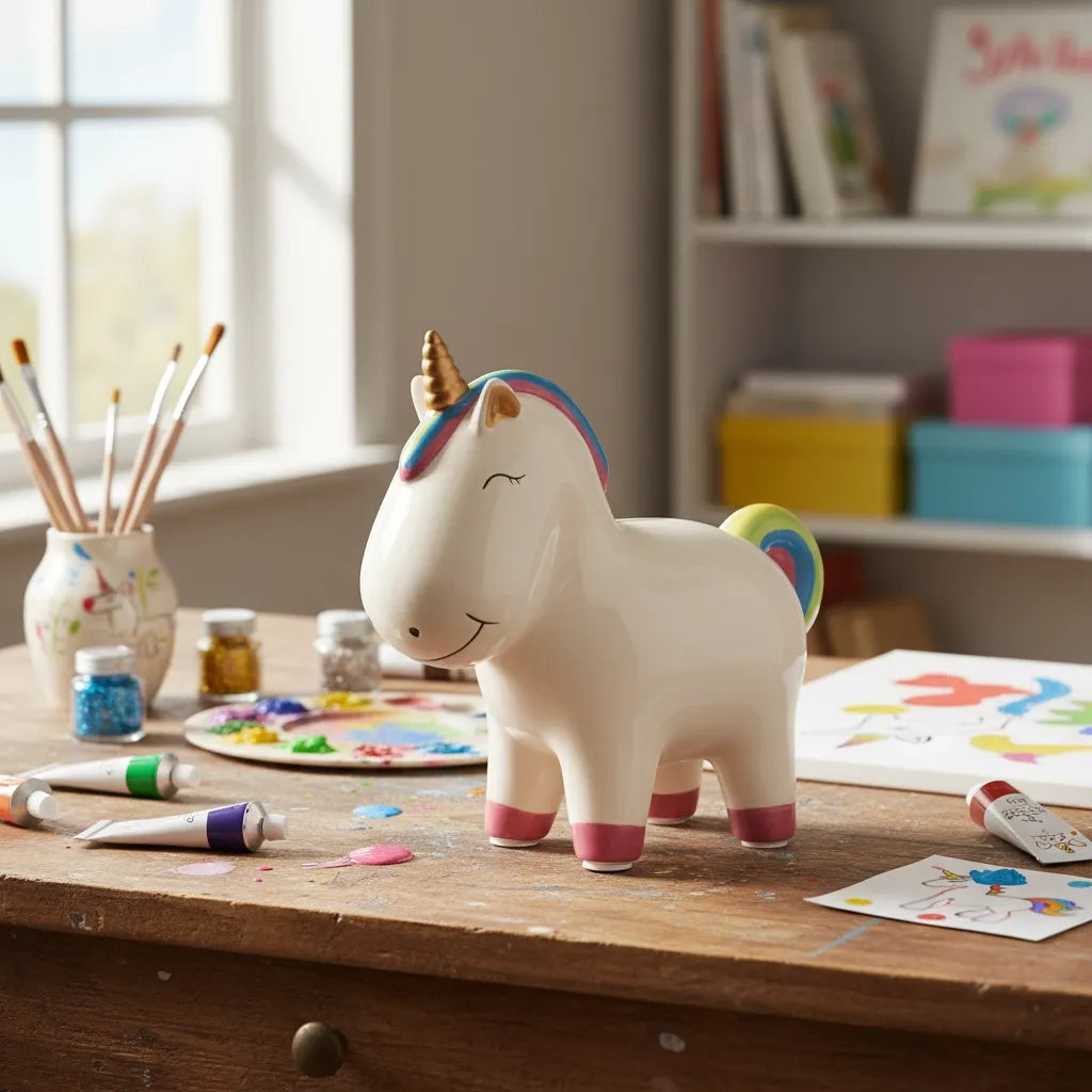 Tirelire Licorne à Décorer