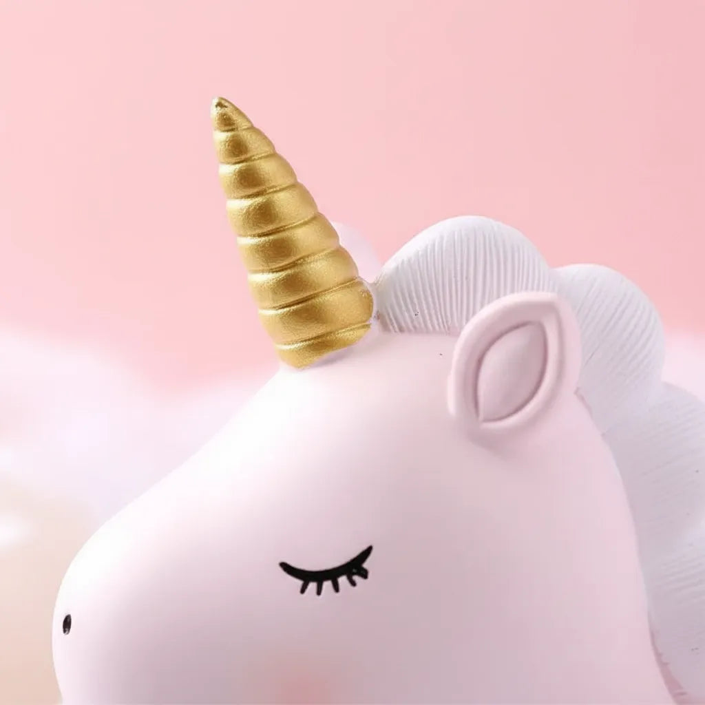 Tirelire Licorne Bleu