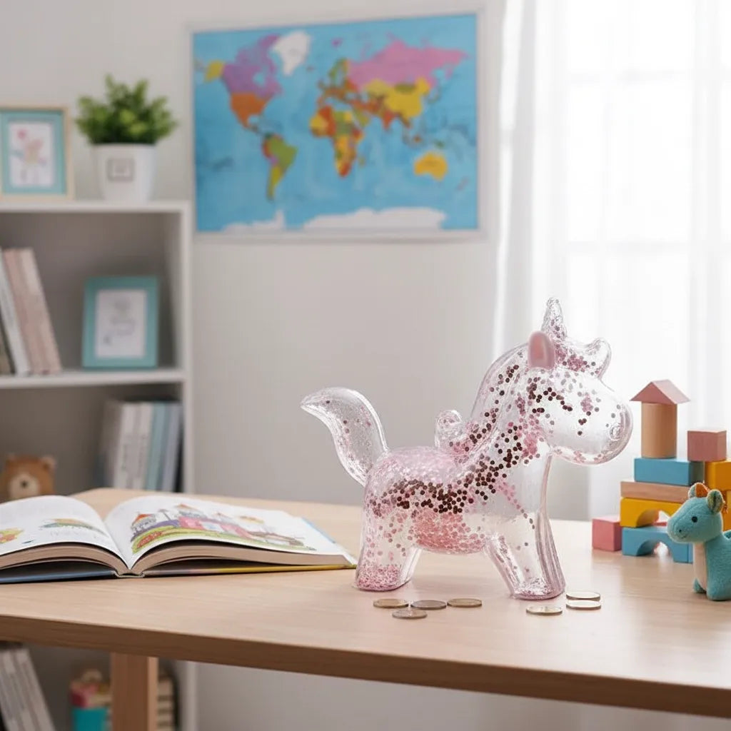 Tirelire Licorne Plastique