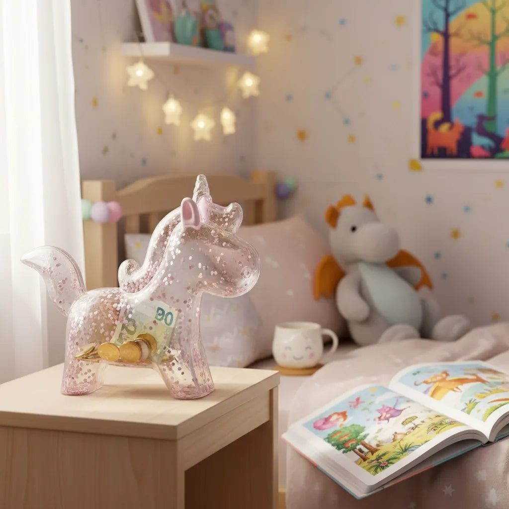 Tirelire Licorne Plastique