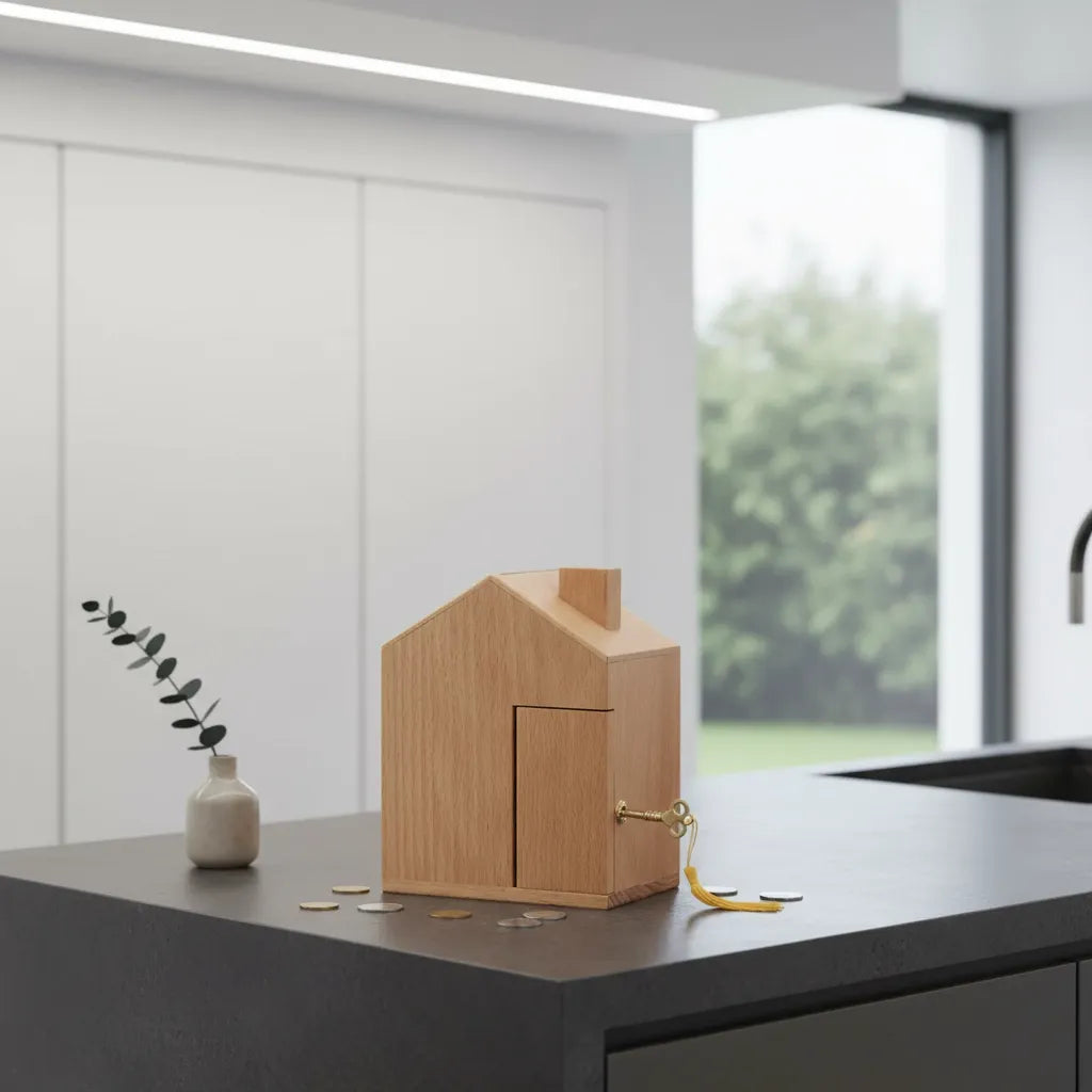 Tirelire Maison en Bois