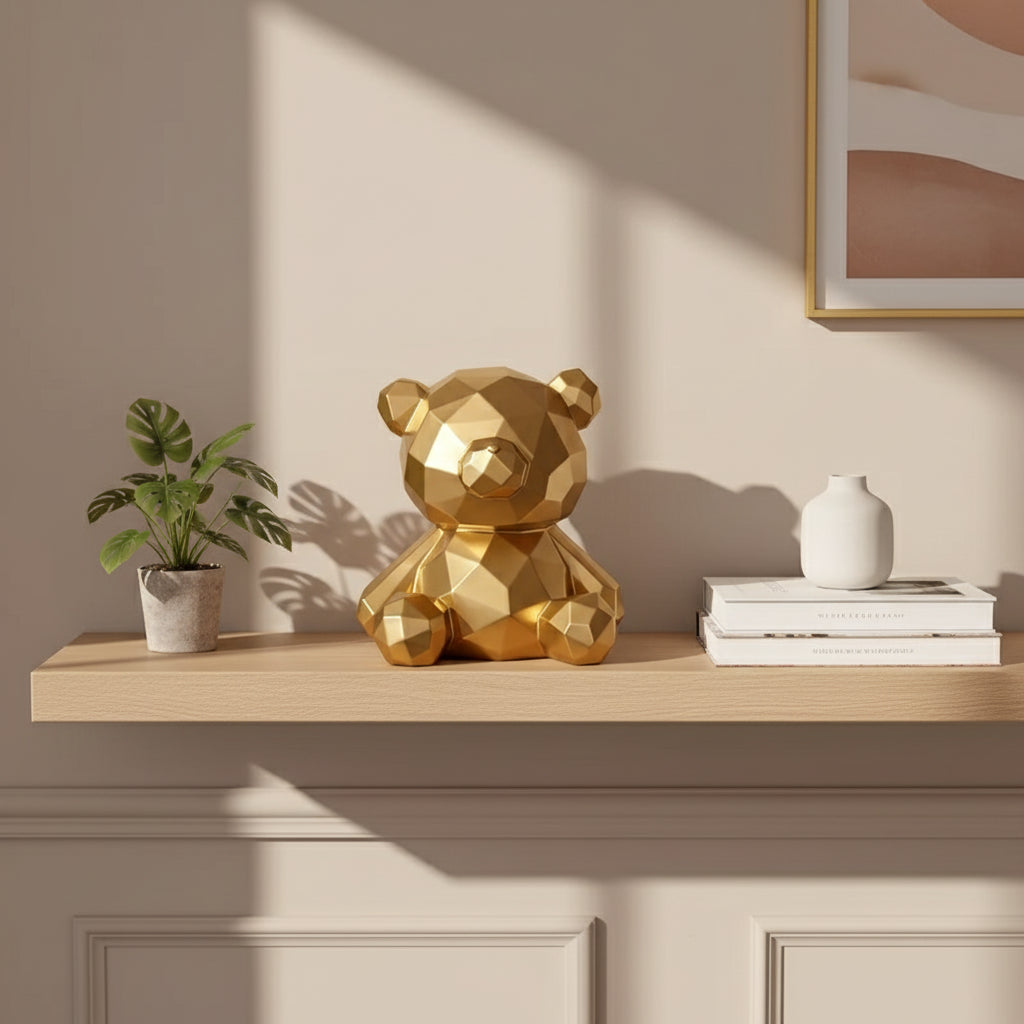 Tirelire Ours Dorée