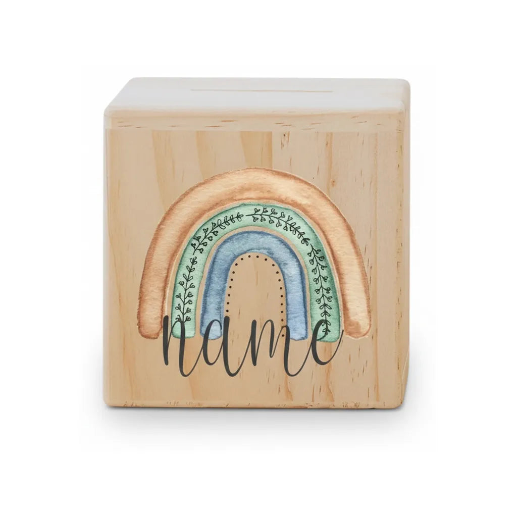 Tirelire Personnalisée pour Fille en Bois