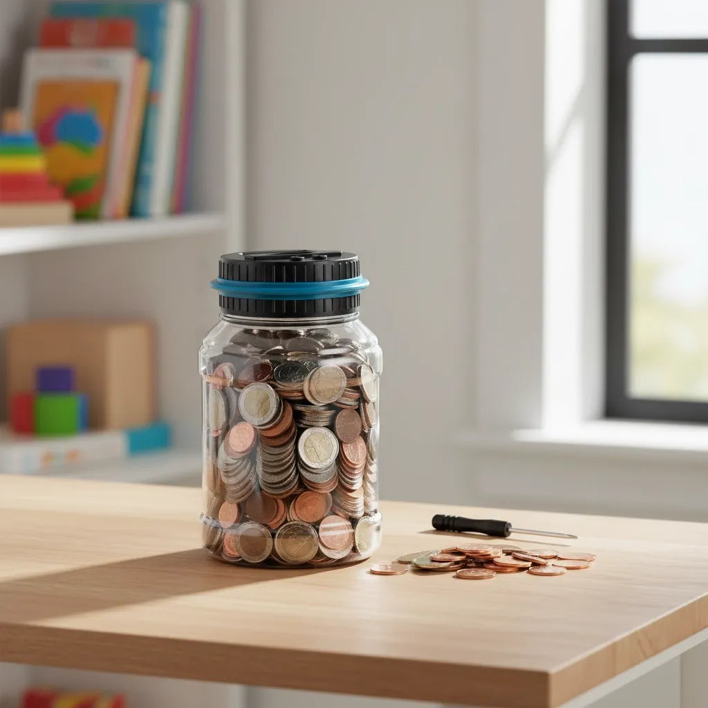 Tirelire qui Compte L'argent