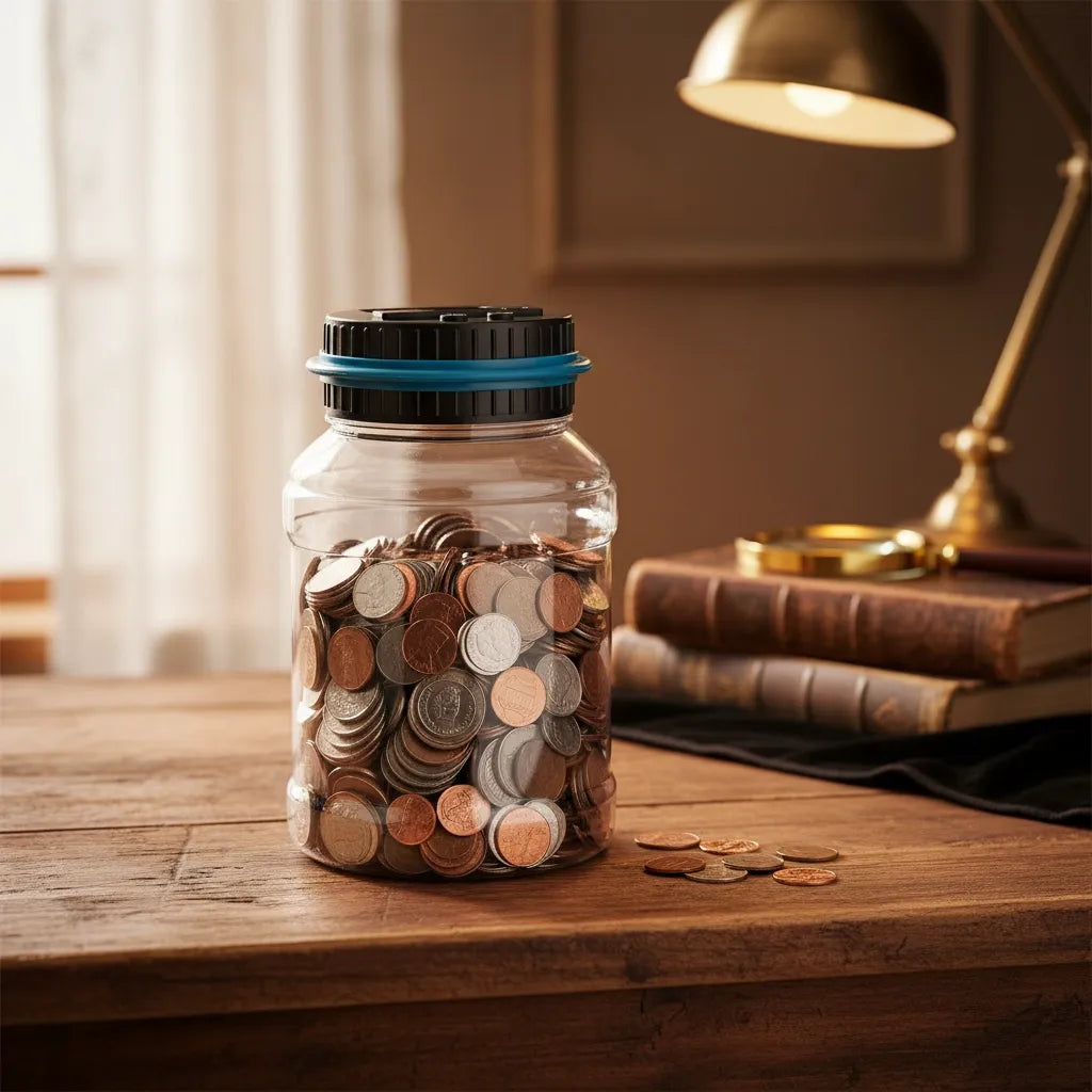 Tirelire qui Compte L'argent