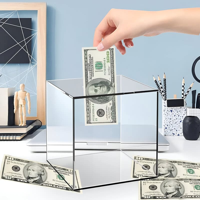 Tirelire Transparente à Casser