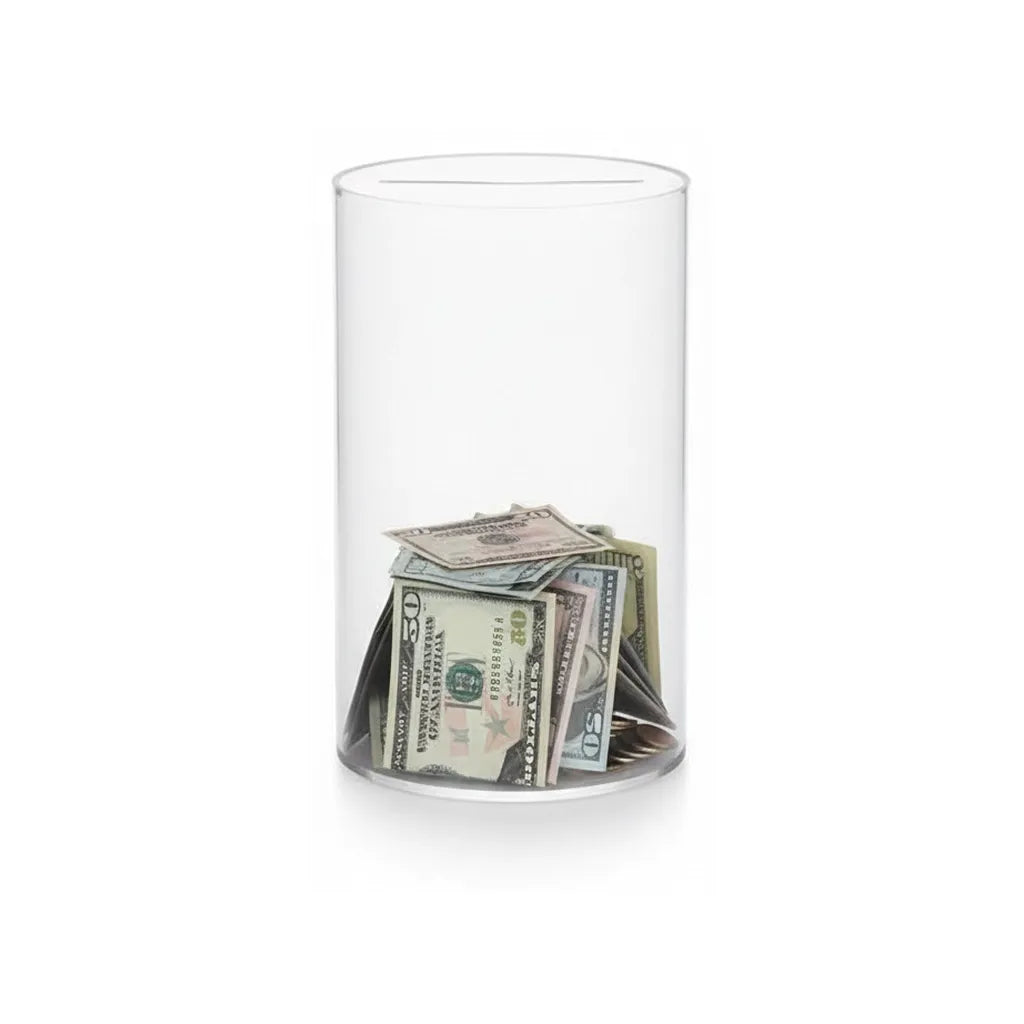 Tirelire Transparente Sans Ouverture