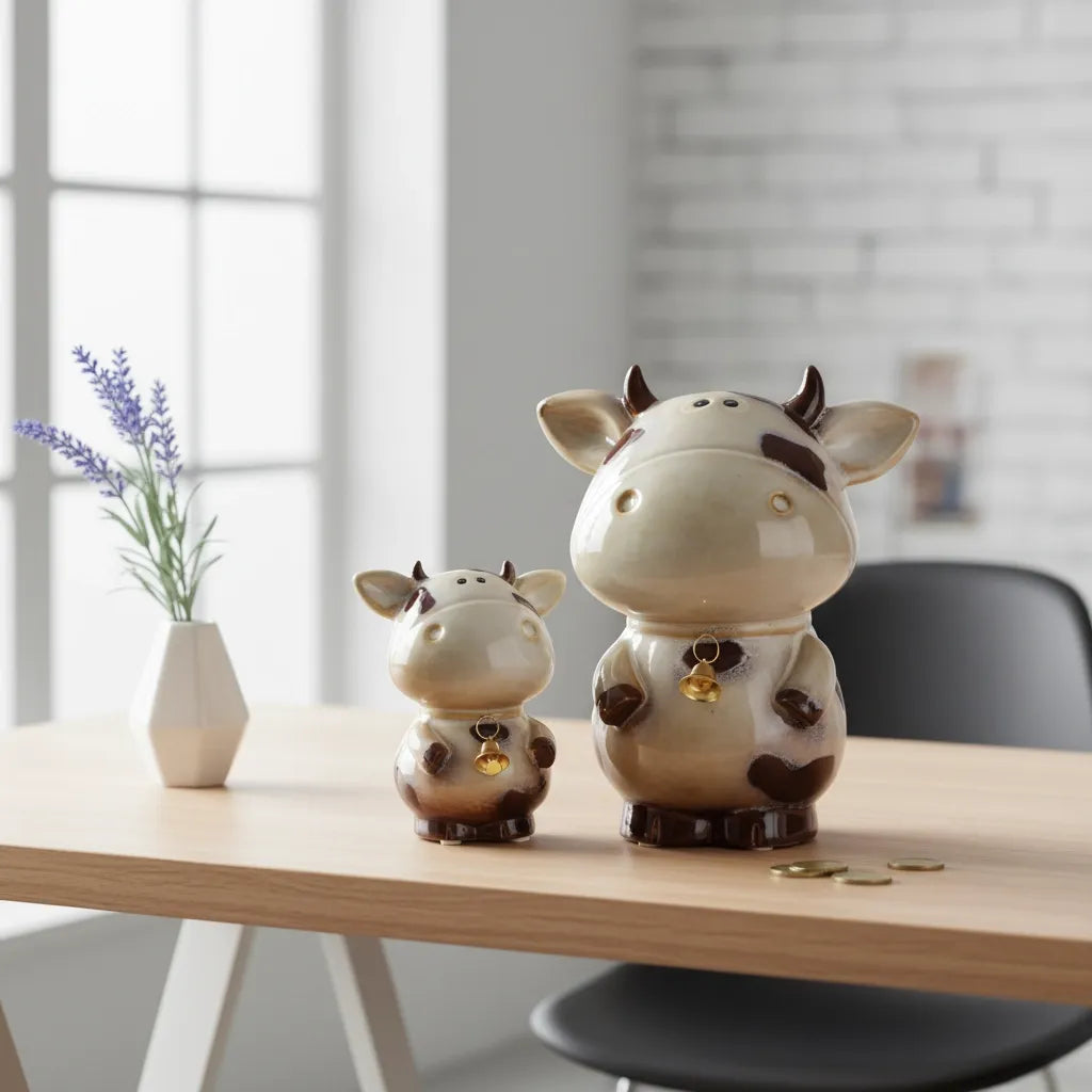 Tirelire Vache Céramique