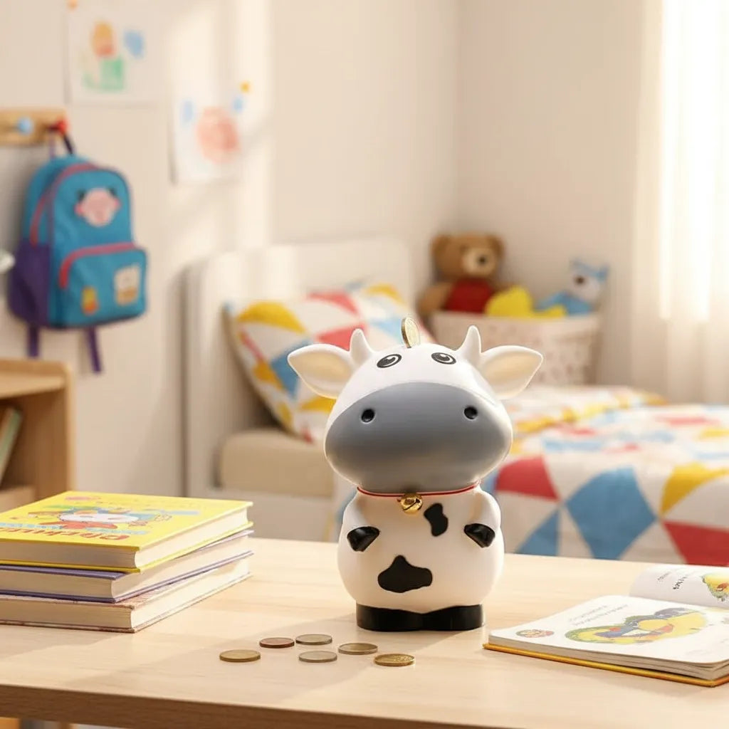 Tirelire Vache Multicolore