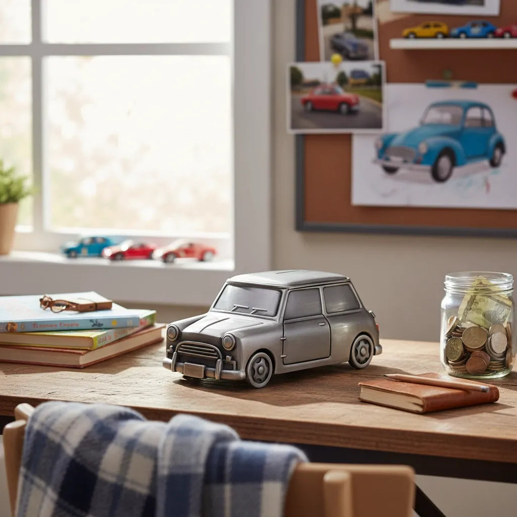 Tirelire Voiture Argent